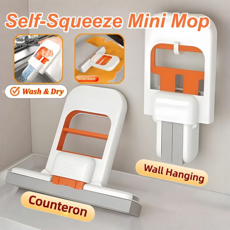 ScrubMaster™ 2-in-1 Wall & Floor Cleaning Brush with Replaceable Sponge